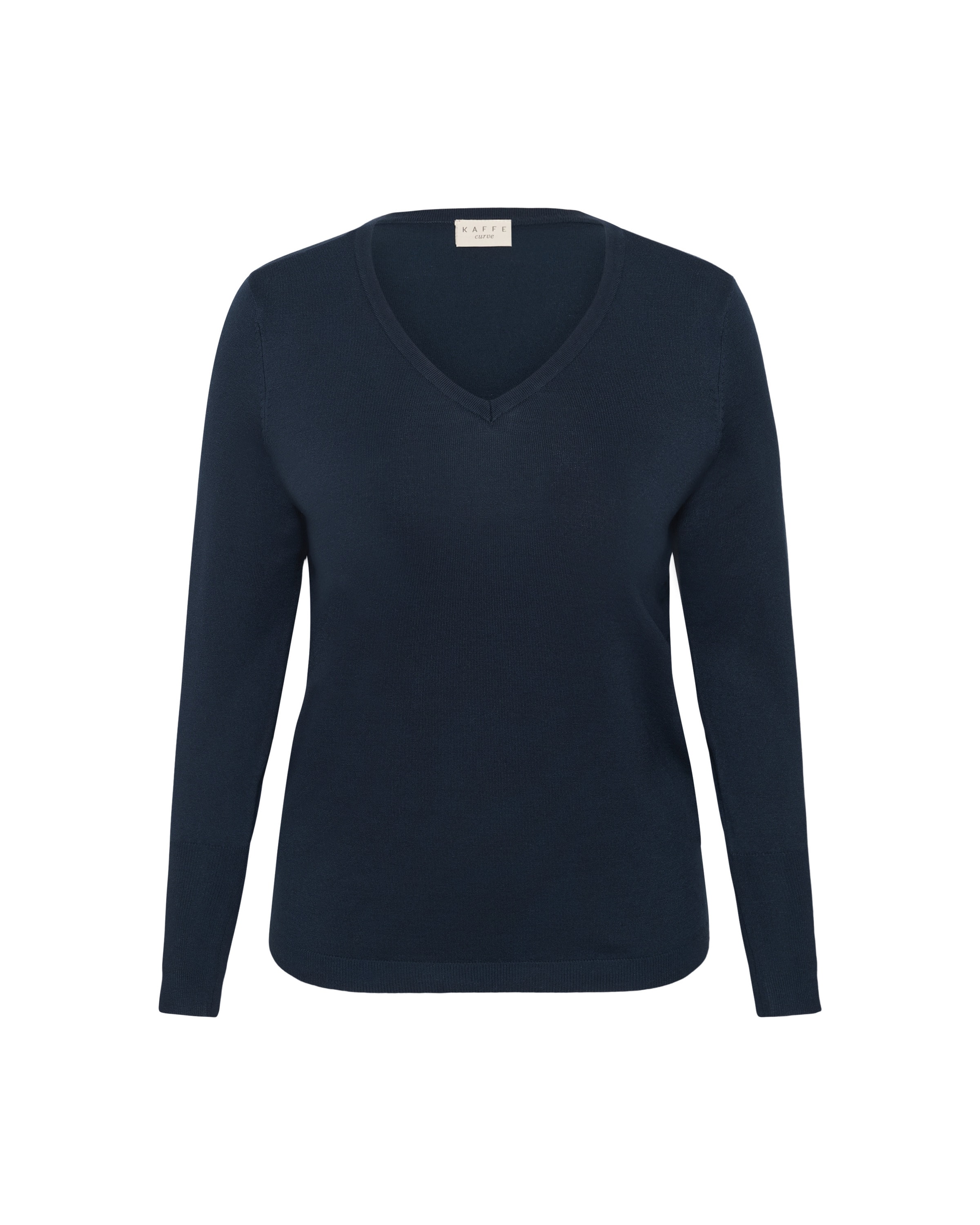 KAFFE CURVE Trui 'KClizzy' in Blauw: voorkant