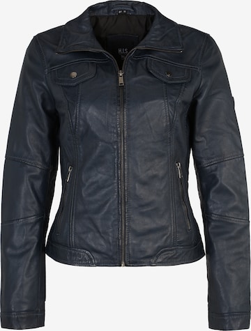H.I.S Between-Season Jacket in Blue: front