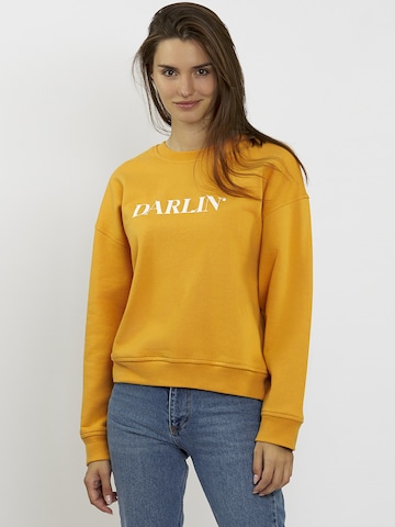 FRESHLIONS Sweatshirt ' DARLIN ' in Oranje: voorkant