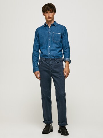 Pepe Jeans Tavaline suurus Triiksärk 'Porter', värv sinine