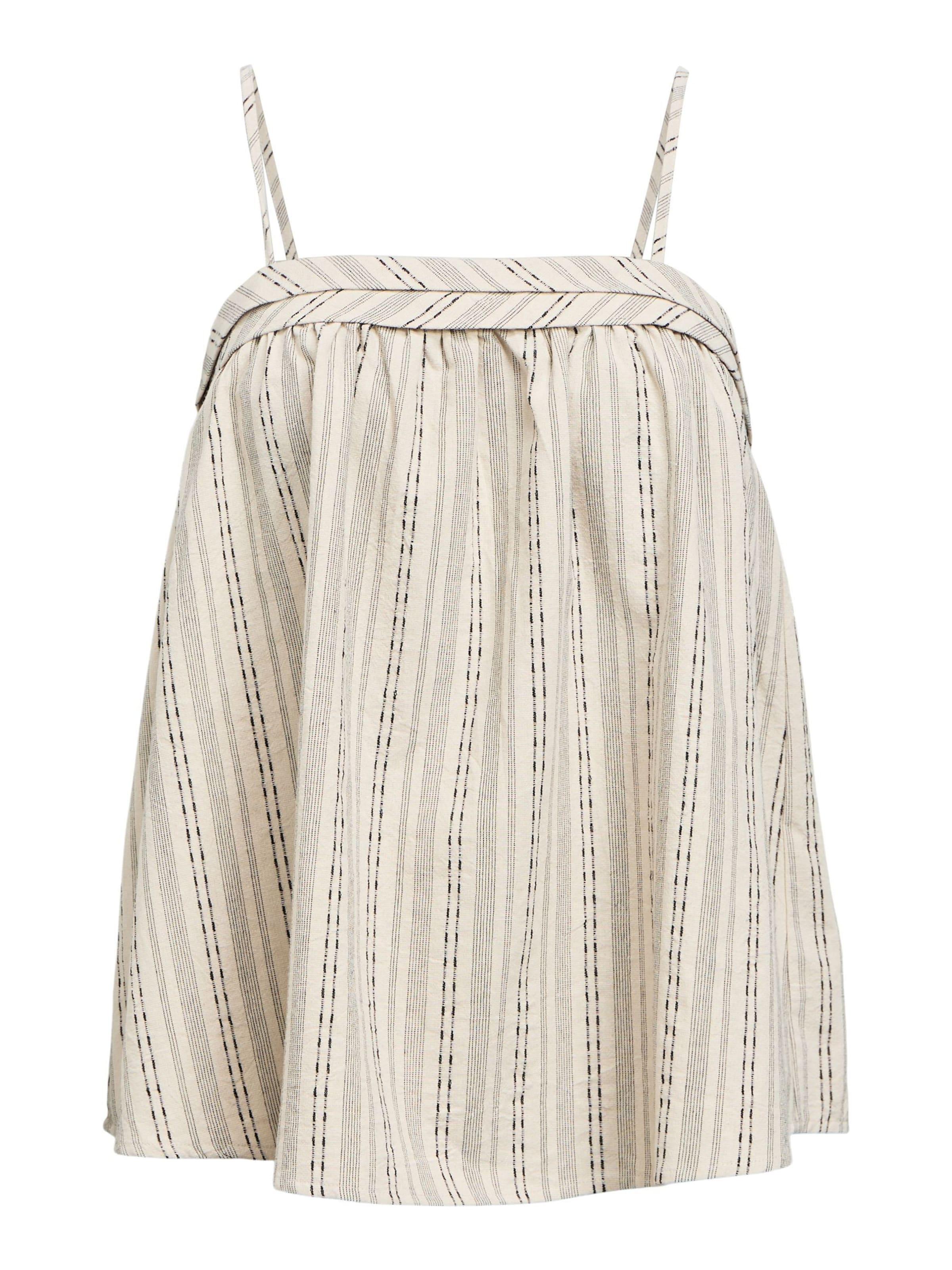 OBJECT Top 'OBJBelem' en crema / negro, Vista del producto