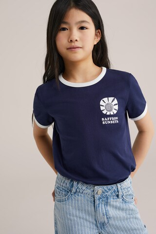 WE Fashion Футболка в Синий: спереди