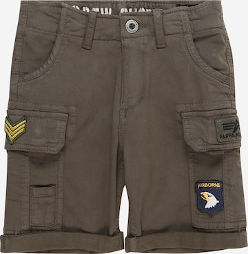 ALPHA INDUSTRIES Regular Shorts in Grau: predná strana