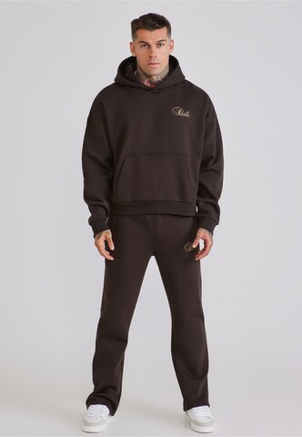SikSilk Joggingpak in Bruin: voorkant