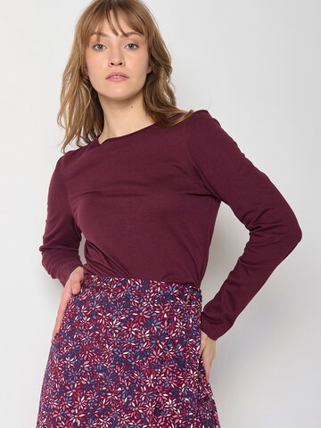 GREENBOMB Shirt 'Yummi' in Rood: voorkant