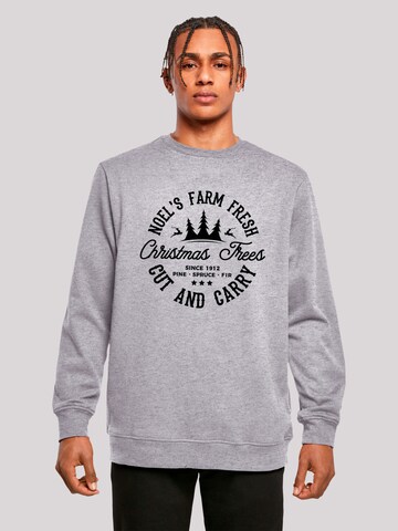 F4NT4STIC Sweatshirt 'Christmas Trees Farm' in Grey: front