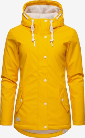 Ragwear Weatherproof jacket 'Marge' in Yellow: front