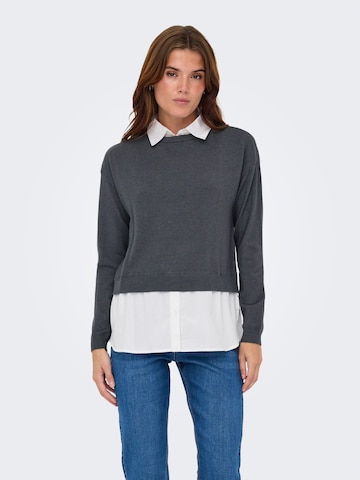 Pull-over 'ONLPayson' ONLY en gris : devant
