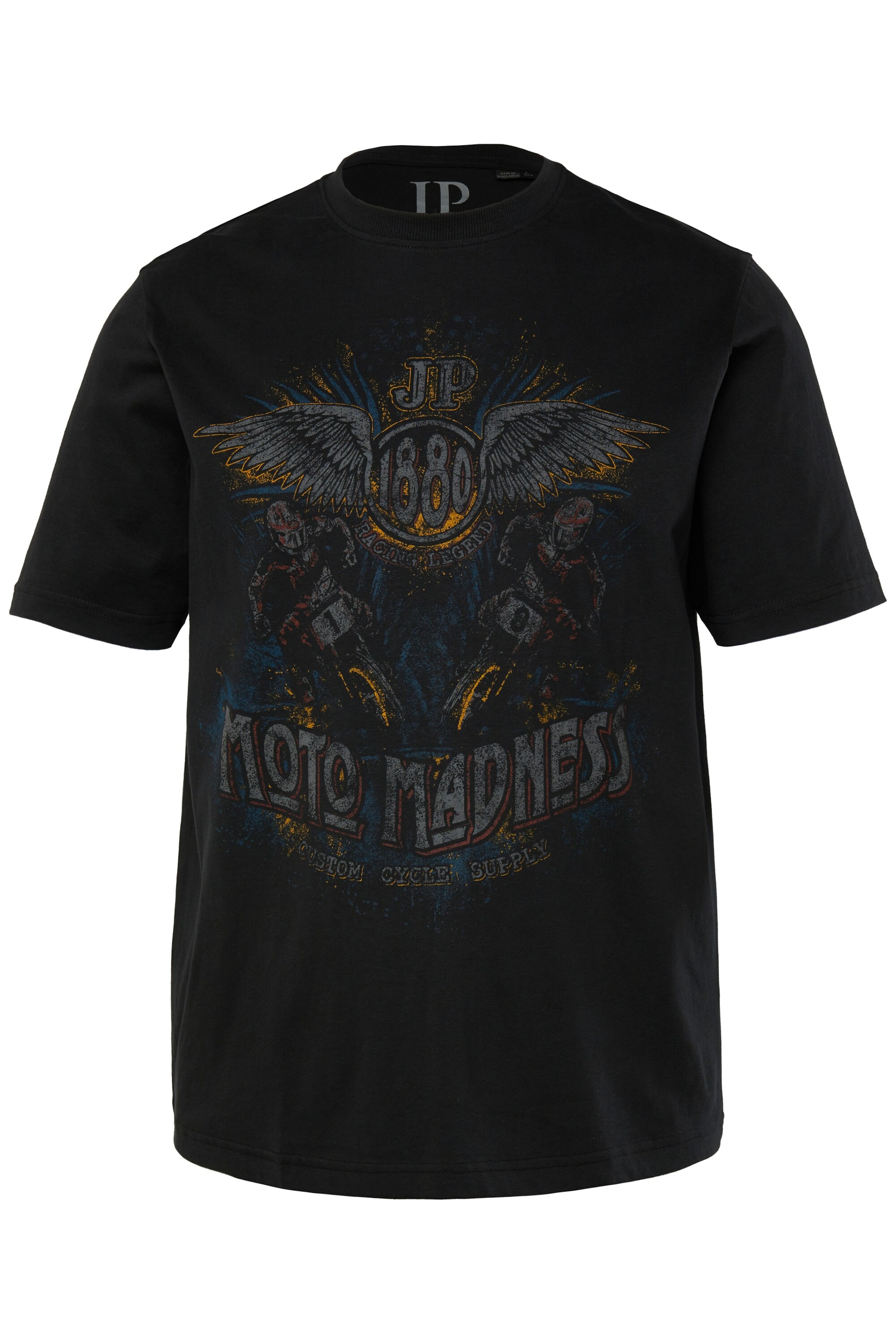 T-Shirt JP1880 en noir : devant