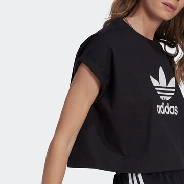 ADIDAS ORIGINALS Shirt 'Adicolor Classics Trefoil' in Zwart