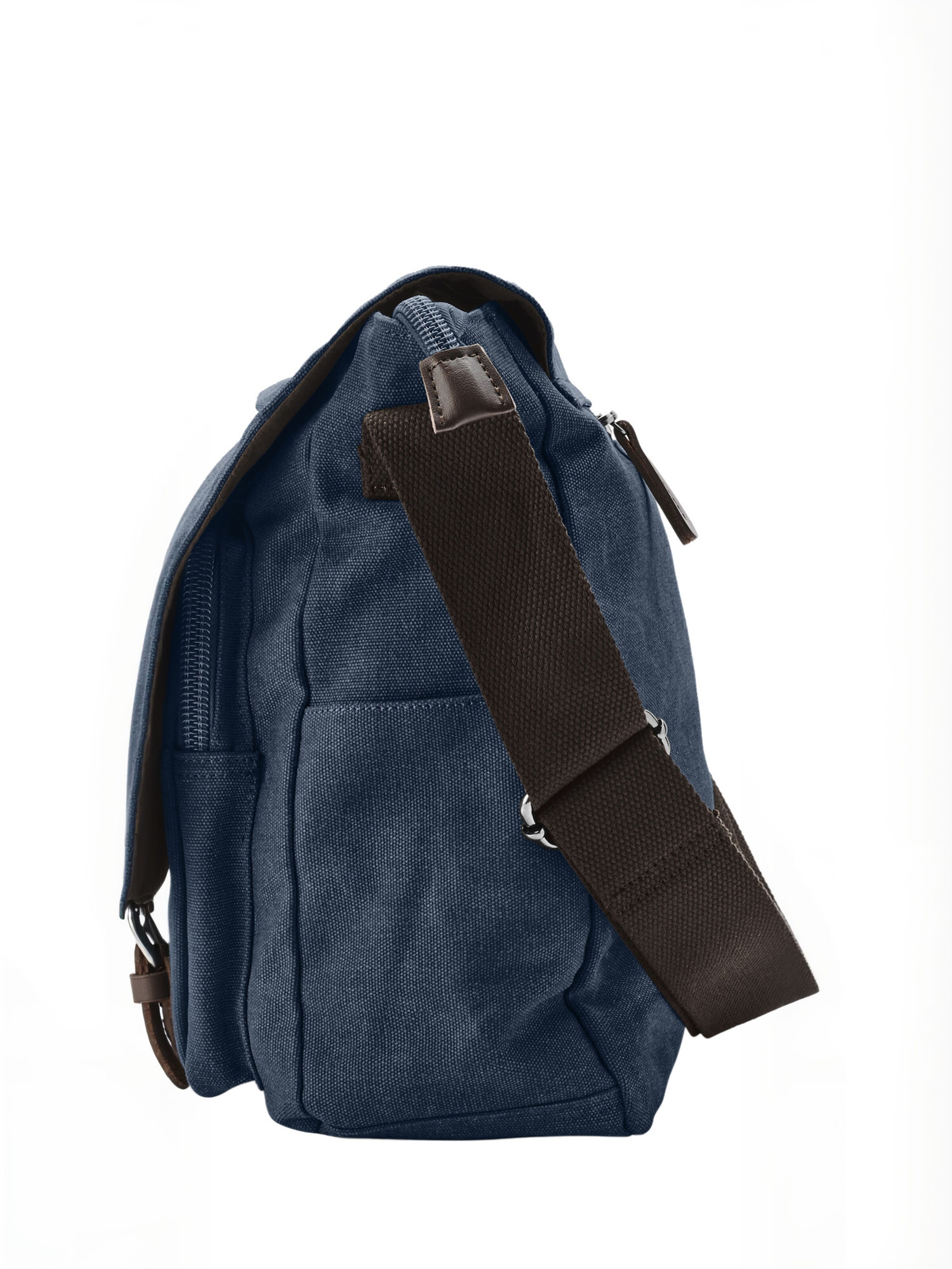 Borsa a tracolla ' Wanderer ' di Trendhim in blu: lato