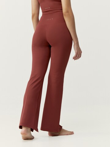 Born Living Yoga Flared Sports trousers 'Elin' in Red