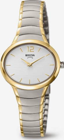 Boccia Titanium Analog Watch in Silver: front