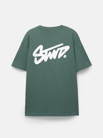 Fit confort T-Shirt 'STWD' Pull&Bear en vert