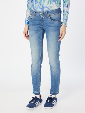 Skinny Jean 'Touch' Herrlicher en bleu : devant