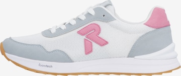 Baskets basses Rieker en blanc : devant