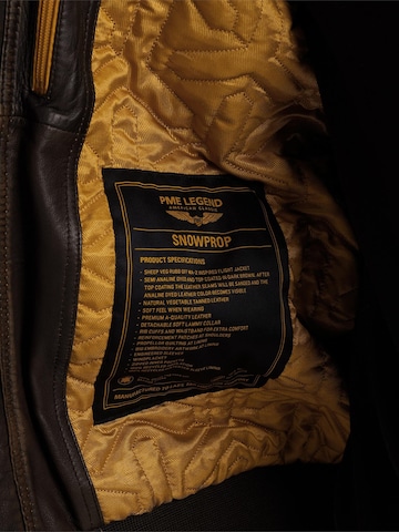 Giacca di mezza stagione 'Snowprop leather jacket' di PME Legend in marrone