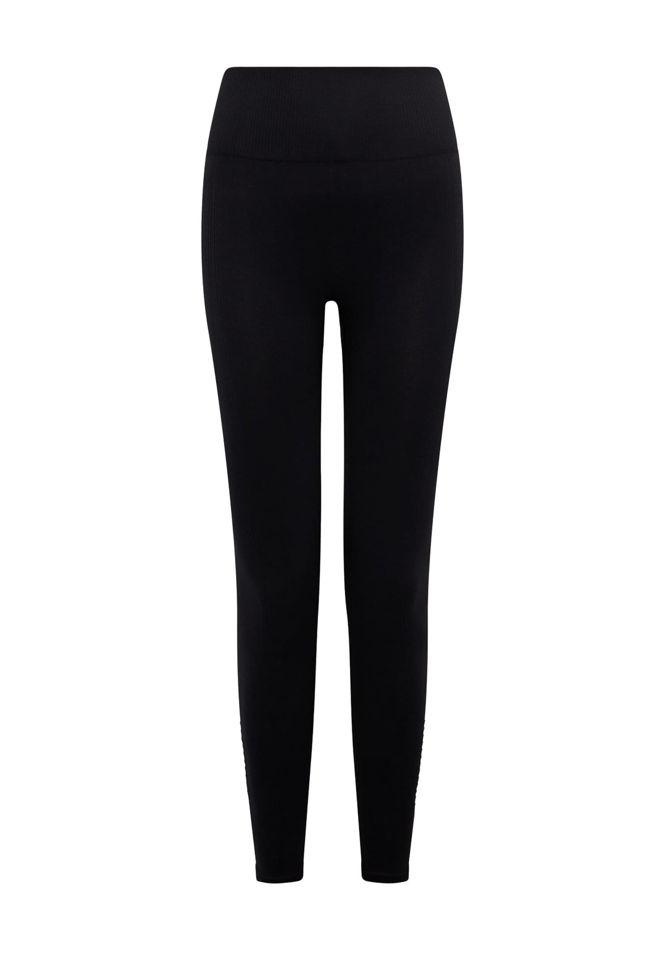 Born Living Yoga Skinny Sporthose 'India' in Schwarz: Vorderseite