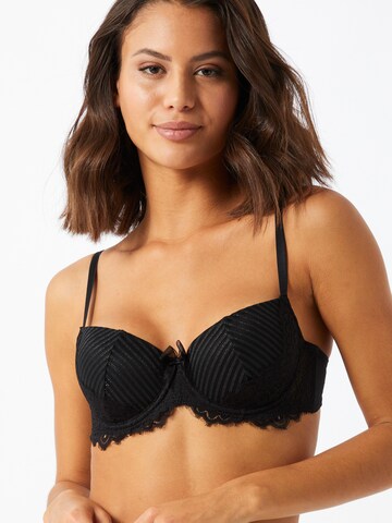 Hunkemöller Normální Podprsenka 'Davy' – černá: přední strana
