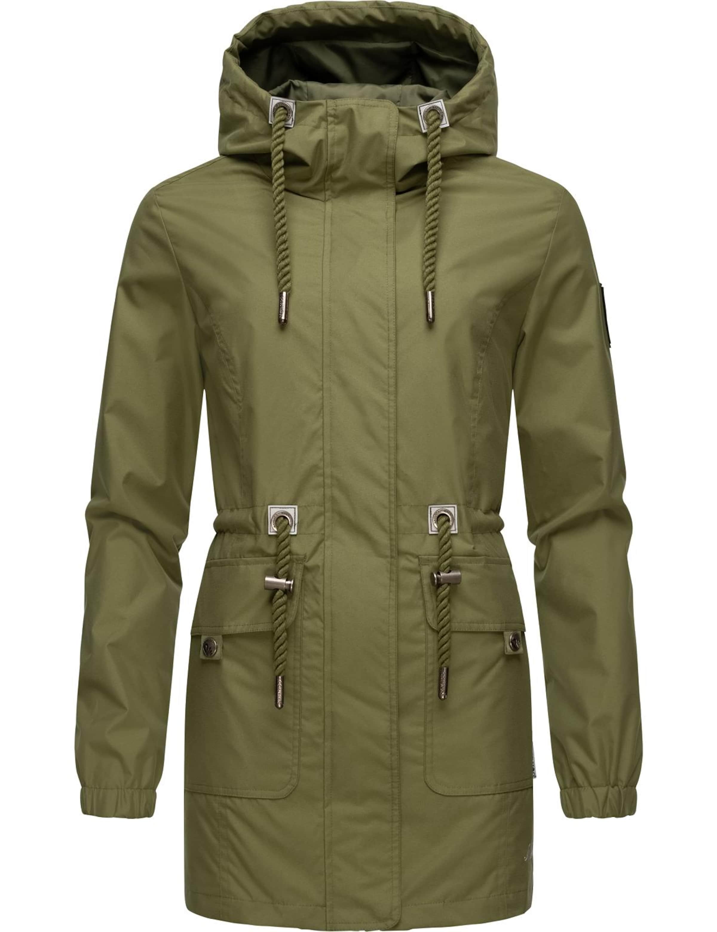 NAVAHOO Übergangsjacke 'Neophee' in Grün: Vorderseite