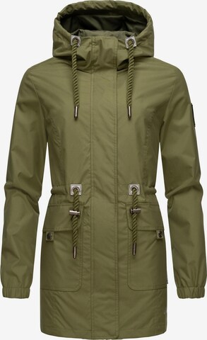 NAVAHOO Between-seasons parka 'Neophee' in Green: front