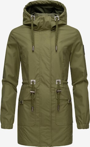 NAVAHOO Between-Seasons Parka 'Neophee' in Green: front