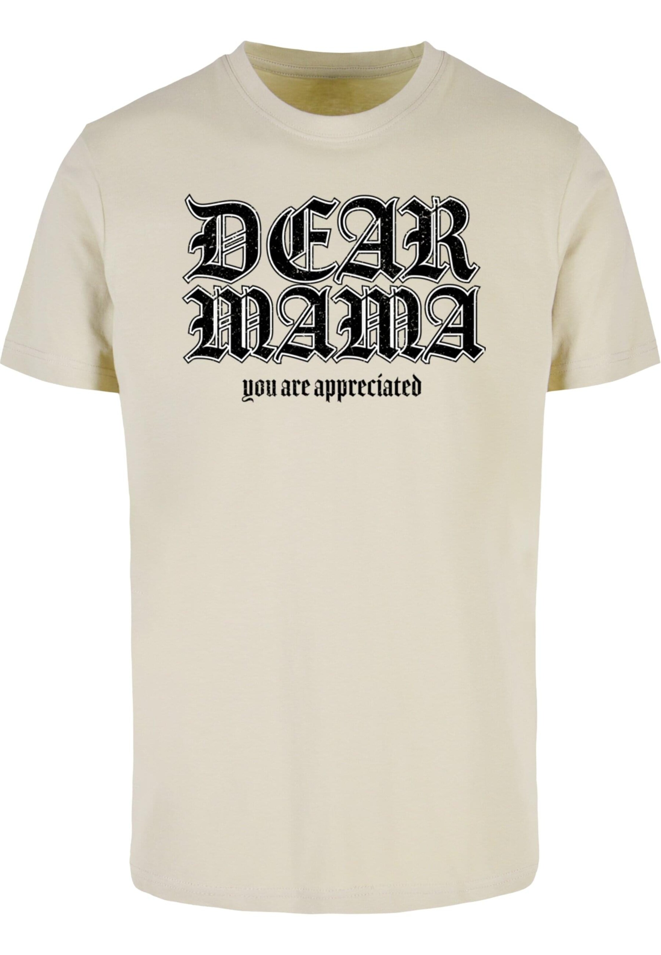 T-Shirt 'Dear Mama' Mister Tee en beige : devant