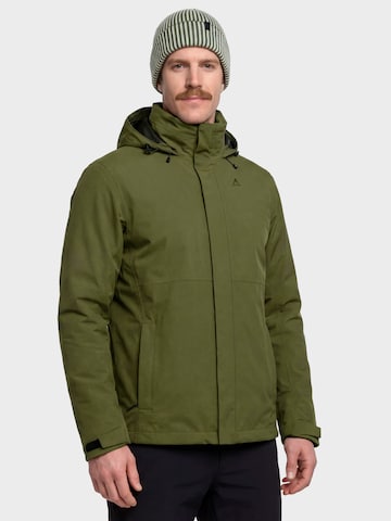 Schöffel Outdoorjas in Groen: voorkant