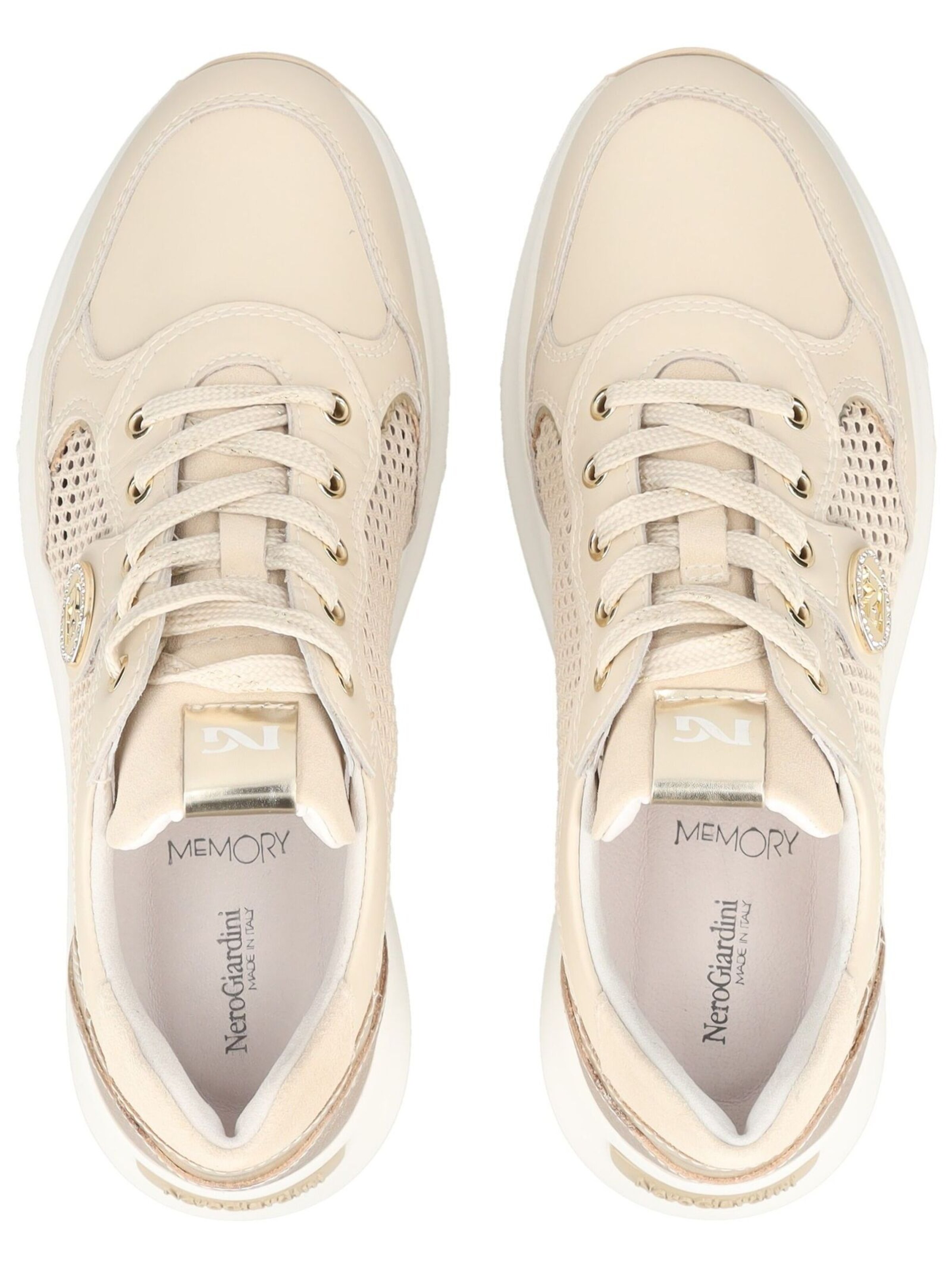 Baskets basses Nero Giardini en beige