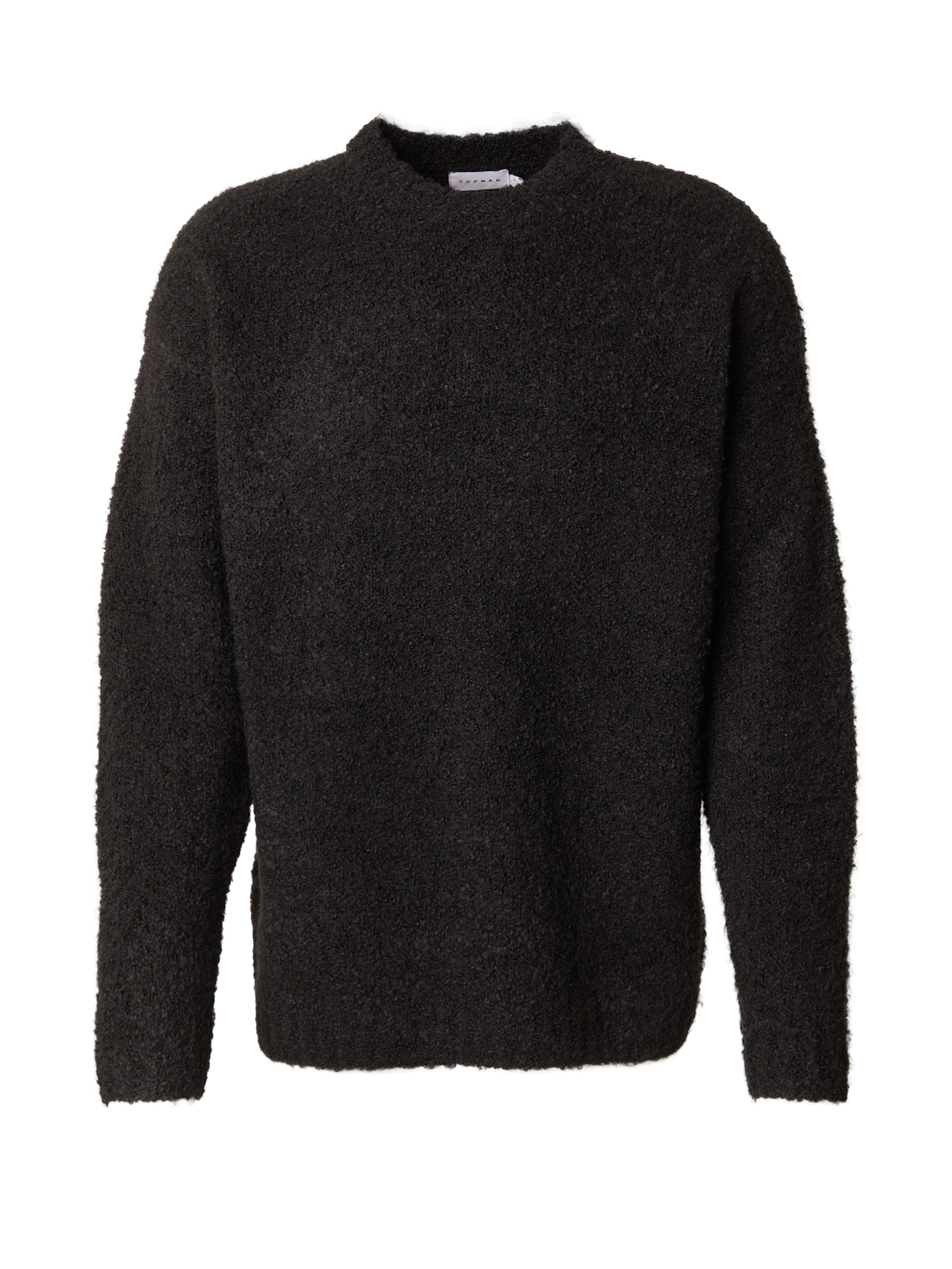 TOPMAN Пуловер в черно: отпред