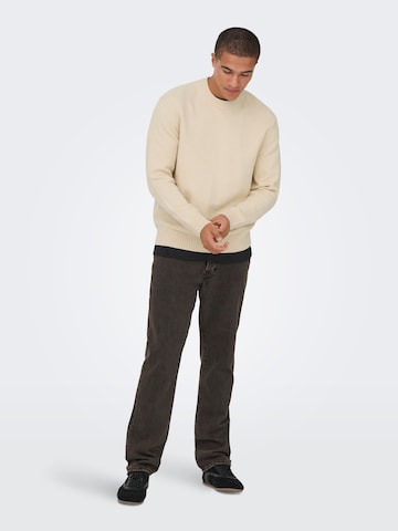 Only & Sons Свитер 'ONSJames' в Бежевый