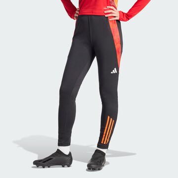 ADIDAS PERFORMANCE Slimfit Sportbroek 'Tiro 24' in Zwart: voorkant