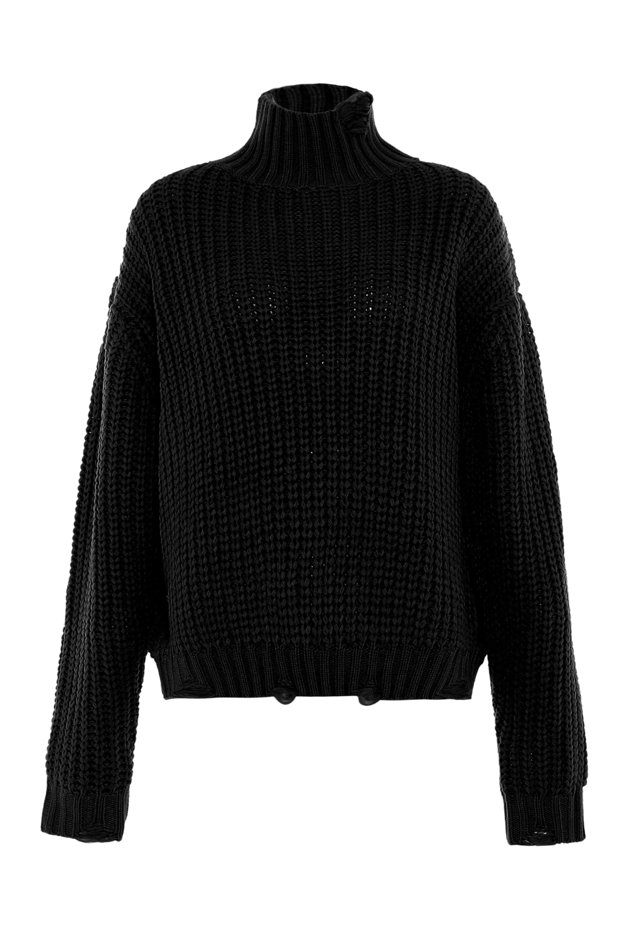 Gaya - Pullover em preto: frente
