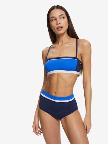 ESPRIT Bustier Bikinitop in Blauw: voorkant