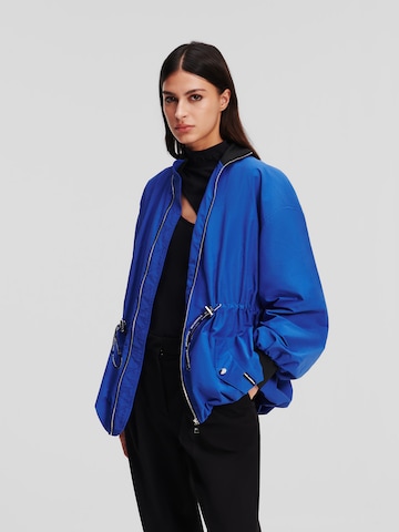 Karl Lagerfeld Φθινοπωρινό και ανοιξιάτικο μπουφάν 'Transitional' σε μπλε: μπροστά