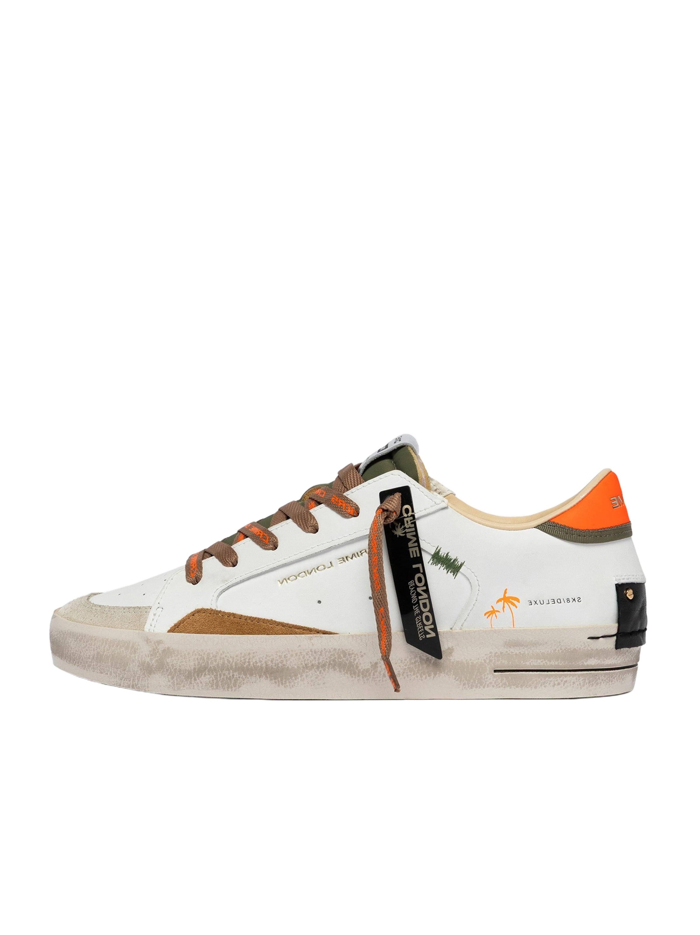 Crime London Sneakers laag in Wit: voorkant