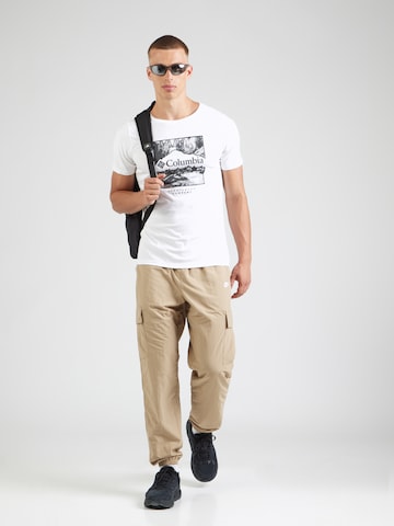 T-Shirt fonctionnel 'CSC' COLUMBIA en blanc