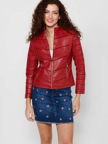 KOROSHI Between-Season Jacket in Red