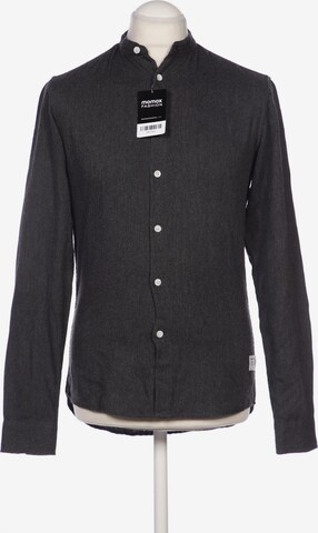 !Solid Button Up Shirt in S in Grey: front