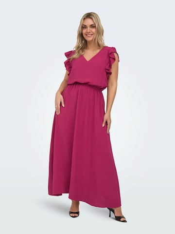 ONLY Carmakoma - Vestido 'CARMETTA' em vermelho: frente