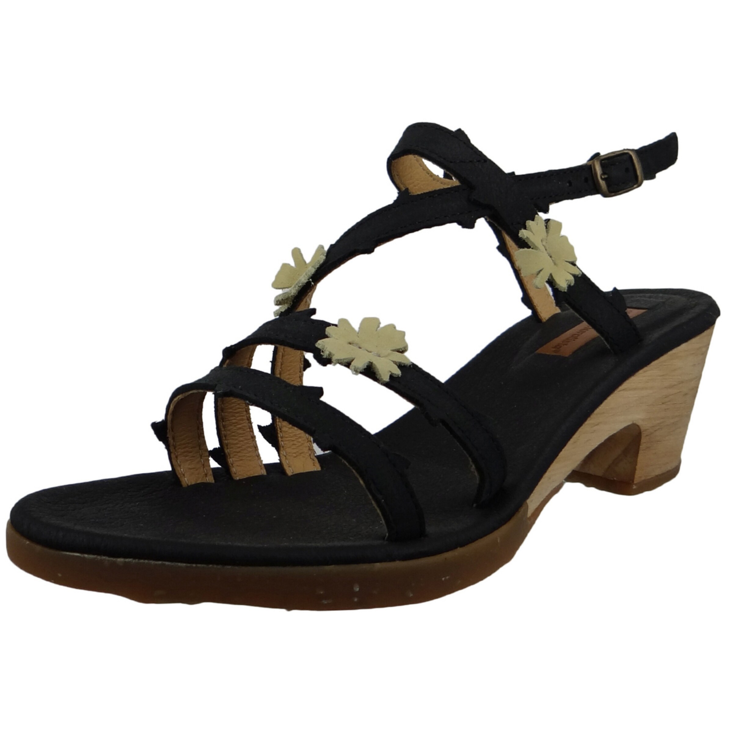 EL NATURALISTA Sandalen met riem in Zwart: voorkant