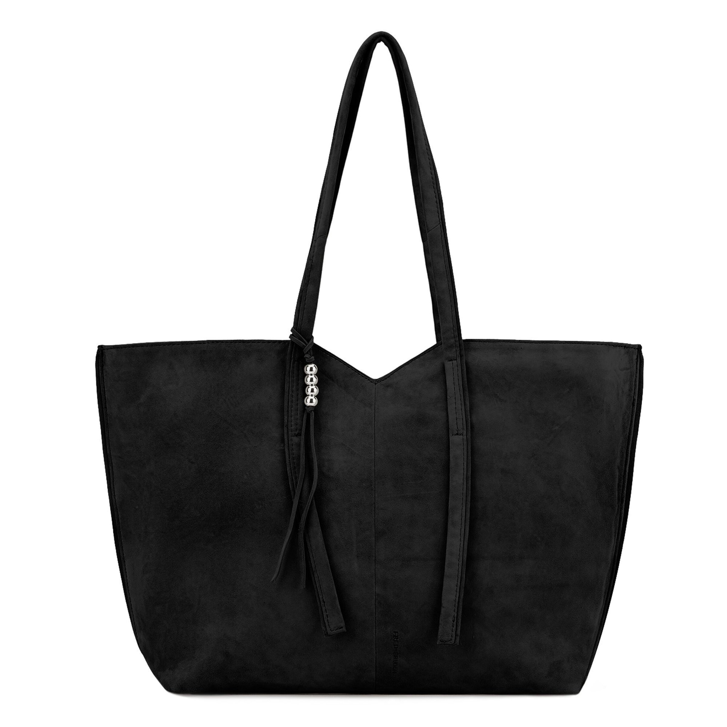 FREDsBRUDER Shopper 'All About Beads' in Zwart: voorkant