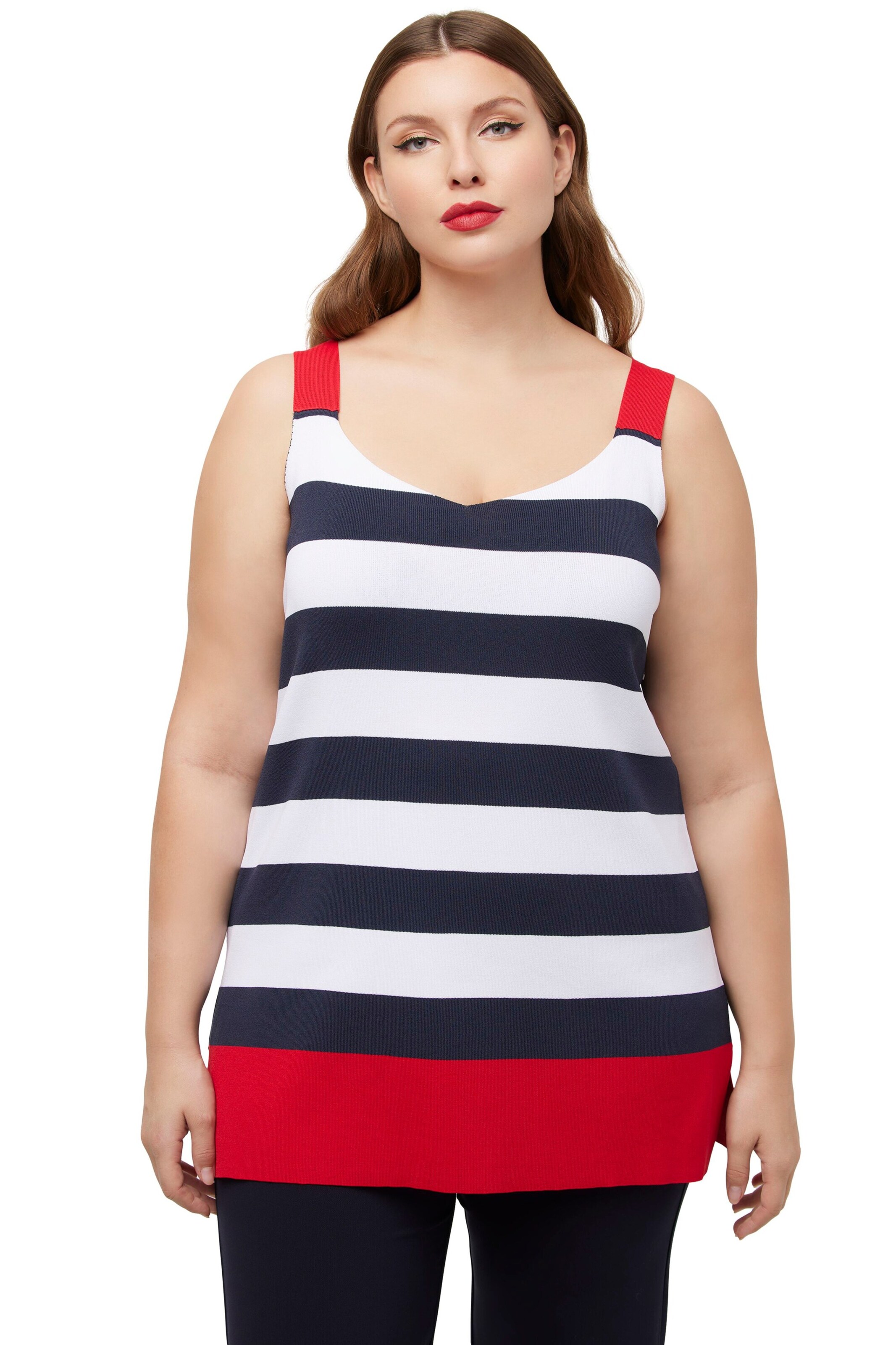 Ulla Popken Pullover in Rot: Vorderseite