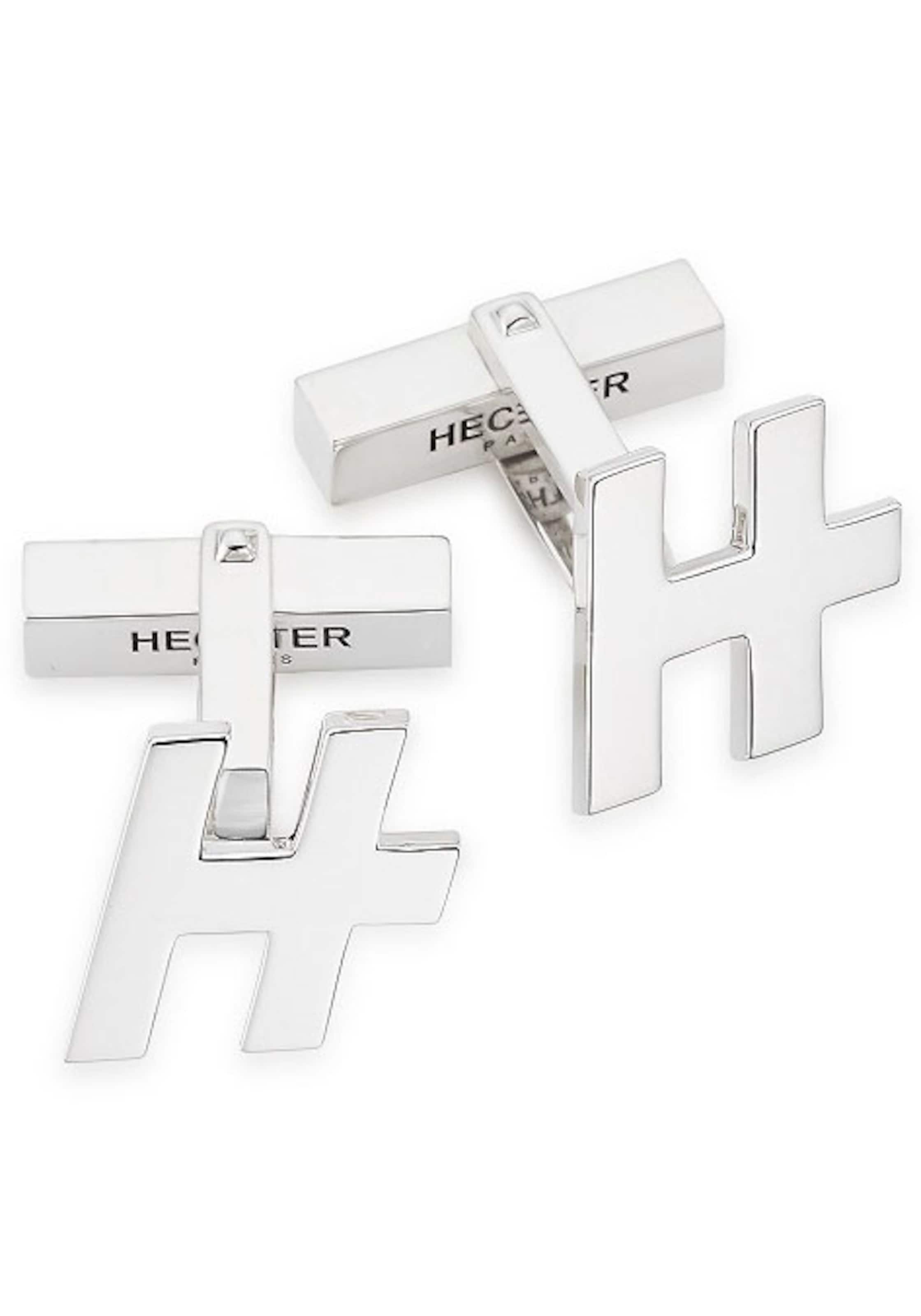 HECHTER PARIS Cufflinks in Black / Silver, Item view