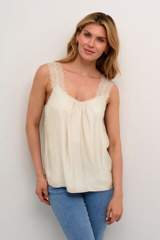 Cream Blouse 'Linga' in Beige: front