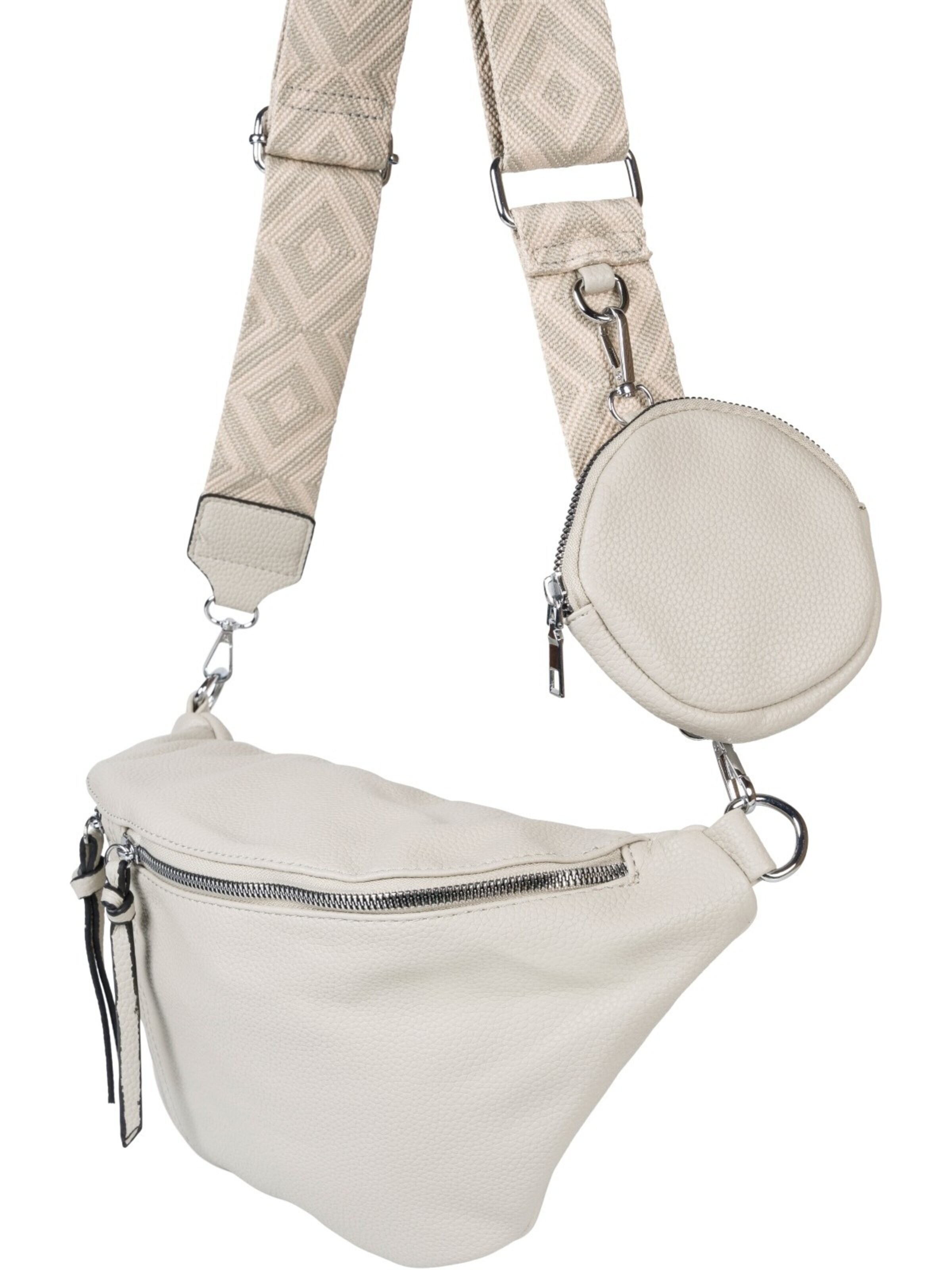 styleBREAKER Umhängetasche 'Halbmond Crossbody Bag Set 3-Teilig'‌‌‌‌‌‌‌‌‌‌ in Grau