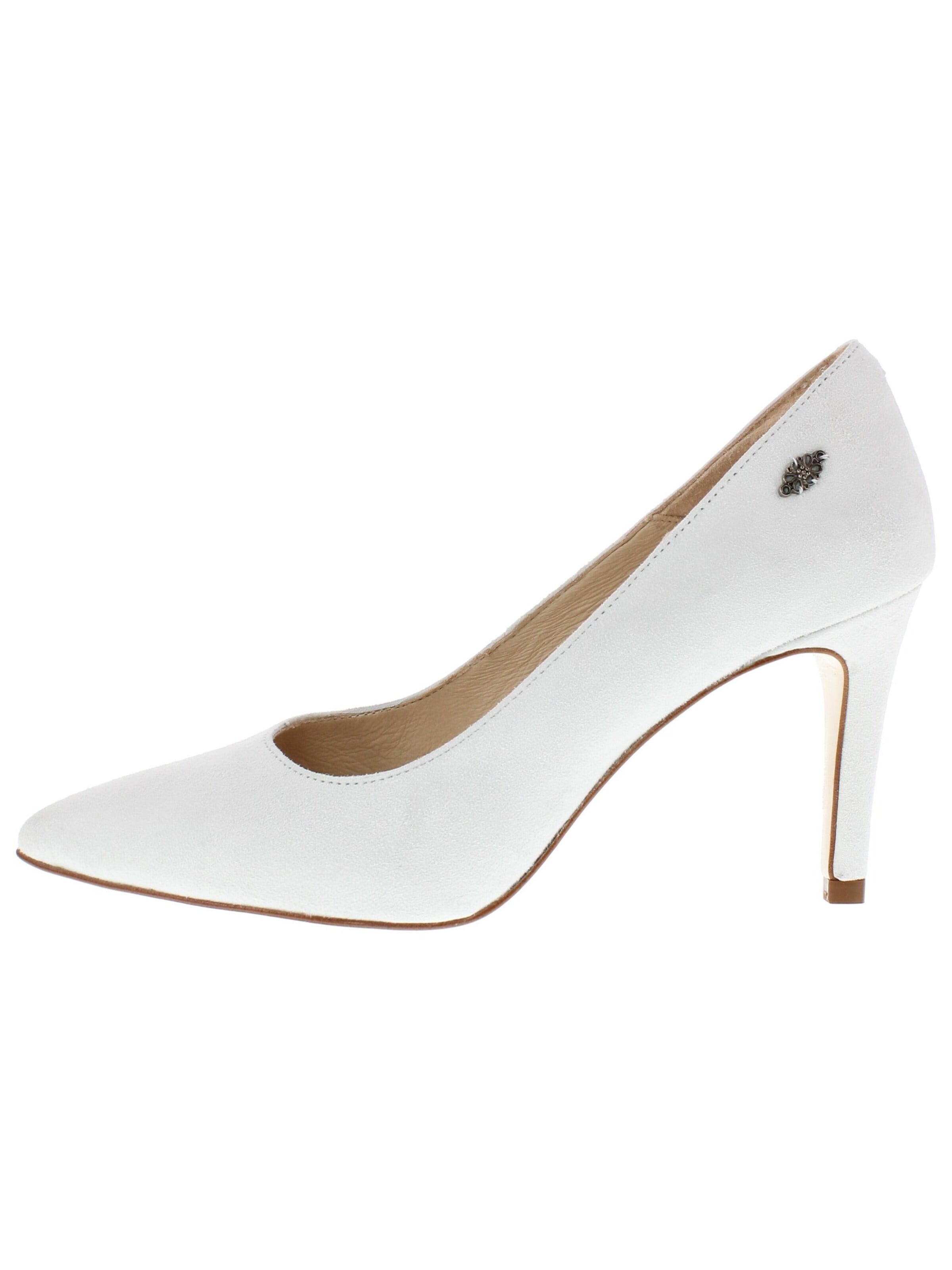 XAVER LUIS Schuhmanufaktur Pumps 'JULES - Brautschuhe' in White: front