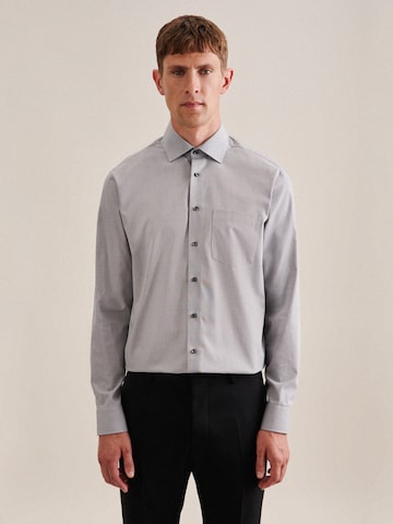 SEIDENSTICKER Comfort fit Zakelijk overhemd in Grijs: voorkant