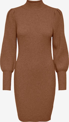 ONLY Knitted dress 'Katia' in Brown: front