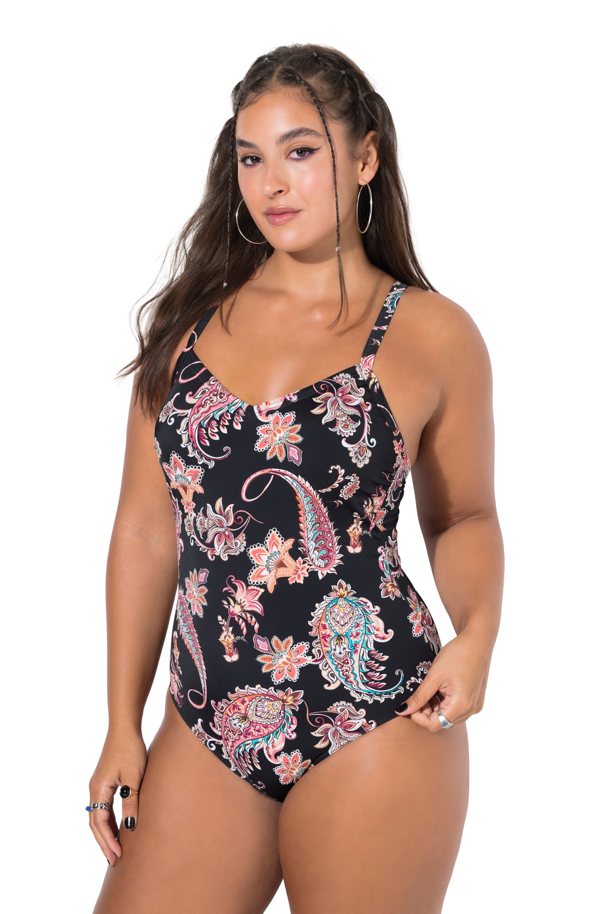 Studio Untold Classic Swimsuit in Black: front